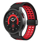 Double-row Hole Folding Buckle Silicone Watch Band, For Samsung Galaxy Watch5 Pro - DealBuddy