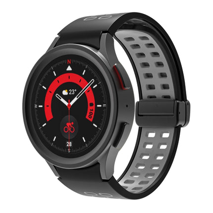 Double-row Hole Folding Buckle Silicone Watch Band, For Samsung Galaxy Watch5 Pro - DealBuddy