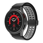 Double-row Hole Folding Buckle Silicone Watch Band, For Samsung Galaxy Watch5 Pro - DealBuddy