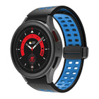 Double-row Hole Folding Buckle Silicone Watch Band, For Samsung Galaxy Watch5 Pro - DealBuddy