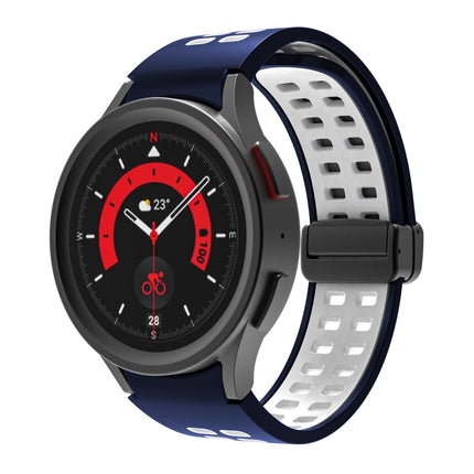 Double-row Hole Folding Buckle Silicone Watch Band, For Samsung Galaxy Watch5 Pro - DealBuddy