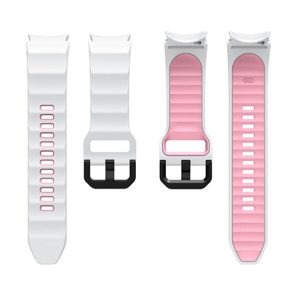 Wave Two Color Silicone Watch Band, For Samsung Galaxy Watch5 Pro - DealBuddy