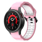 Wave Two Color Silicone Watch Band, For Samsung Galaxy Watch5 Pro - DealBuddy