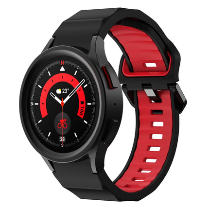 Wave Two Color Silicone Watch Band, For Samsung Galaxy Watch5 Pro - DealBuddy