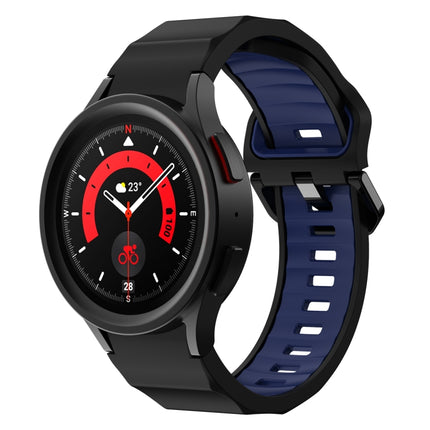 Wave Two Color Silicone Watch Band, For Samsung Galaxy Watch5 Pro - DealBuddy