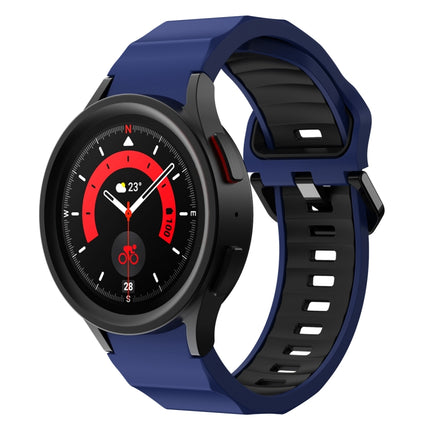 Wave Two Color Silicone Watch Band, For Samsung Galaxy Watch5 Pro - DealBuddy