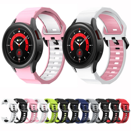 Wave Two Color Silicone Watch Band, For Samsung Galaxy Watch5 Pro - DealBuddy