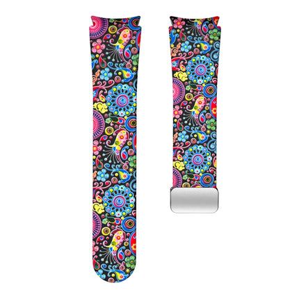 Magnetic Printed Silicone Watch Band, For Samsung Galaxy Watch5 - DealBuddy