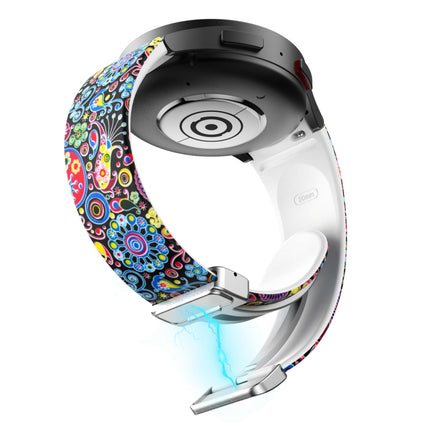 Magnetic Printed Silicone Watch Band, For Samsung Galaxy Watch5 - DealBuddy