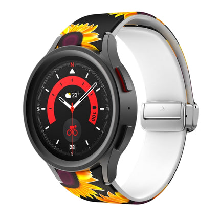 Magnetic Printed Silicone Watch Band, For Samsung Galaxy Watch5 - DealBuddy