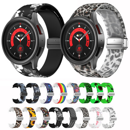 Magnetic Printed Silicone Watch Band, For Samsung Galaxy Watch5 - DealBuddy
