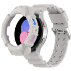 Armor Silicone Watch Band + Protective Case, For Samsung Galaxy Watch5 40mm, For Samsung Galaxy Watch5 44mm, For Samsung Galaxy Watch4 40mm, For Samsung Galaxy Watch4 44mm - DealBuddy