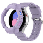 Armor Silicone Watch Band + Protective Case, For Samsung Galaxy Watch5 40mm, For Samsung Galaxy Watch5 44mm, For Samsung Galaxy Watch4 40mm, For Samsung Galaxy Watch4 44mm - DealBuddy