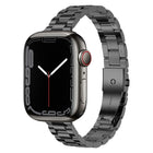Small Waist Stainless Steel Watch Band, For Apple Watch Ultra 49mm / Series 8&7 45mm, For Apple Watch Series 8&7 41mm / SE 2&6&SE&5&4 40mm - DealBuddy