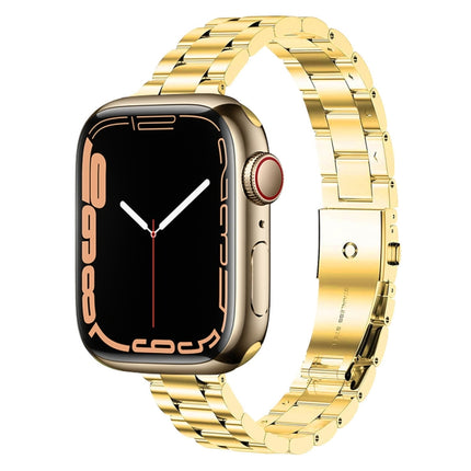Small Waist Stainless Steel Watch Band, For Apple Watch Ultra 49mm / Series 8&7 45mm, For Apple Watch Series 8&7 41mm / SE 2&6&SE&5&4 40mm - DealBuddy