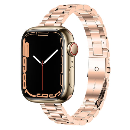 Small Waist Stainless Steel Watch Band, For Apple Watch Ultra 49mm / Series 8&7 45mm, For Apple Watch Series 8&7 41mm / SE 2&6&SE&5&4 40mm - DealBuddy