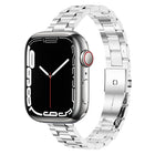 Small Waist Stainless Steel Watch Band, For Apple Watch Ultra 49mm / Series 8&7 45mm, For Apple Watch Series 8&7 41mm / SE 2&6&SE&5&4 40mm - DealBuddy
