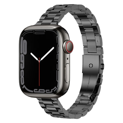 Small Waist Stainless Steel Watch Band, For Apple Watch Ultra 49mm / Series 8&7 45mm, For Apple Watch Series 8&7 41mm / SE 2&6&SE&5&4 40mm - DealBuddy