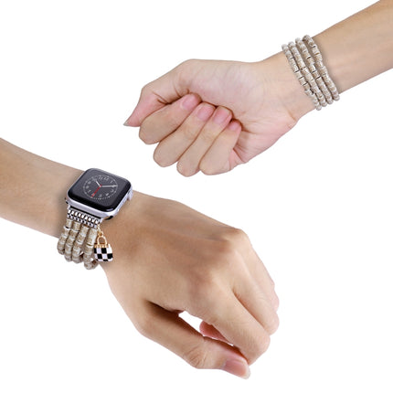 Multi-row Beads Watch Band, For Apple Watch Ultra 49mm / Series 8&7 45mm, For Apple Watch Series 8&7 41mm - DealBuddy
