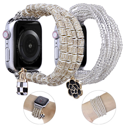 Multi-row Beads Watch Band, For Apple Watch Ultra 49mm / Series 8&7 45mm, For Apple Watch Series 8&7 41mm - DealBuddy