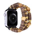 Wood Beads Watch Band, For Apple Watch Ultra 49mm / Series 8&7 45mm, For Apple Watch Series 8&7 41mm - DealBuddy