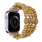 For Apple Watch Series 8&7 41mm / 4-row Wood Color