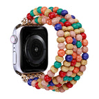 For Apple Watch Series 8&7 41mm / 5-row Colorful Beads