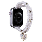 3-row Beads Watch Band, For Apple Watch Ultra 49mm / Series 8&7 45mm, For Apple Watch Series 8&7 41mm - DealBuddy