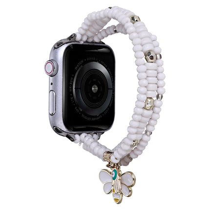 3-row Beads Watch Band, For Apple Watch Ultra 49mm / Series 8&7 45mm, For Apple Watch Series 8&7 41mm - DealBuddy