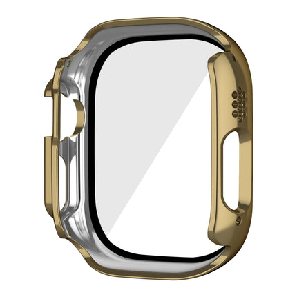 Plating Gloss PC Tempered Glass Integral Watch Case