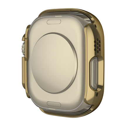Plating Gloss PC Tempered Glass Integral Watch Case