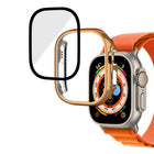 Plating Gloss PC Tempered Glass Integral Watch Case