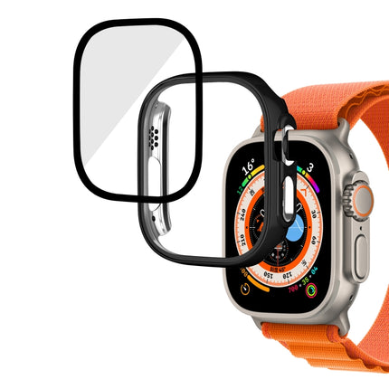 Plating Gloss PC Tempered Glass Integral Watch Case