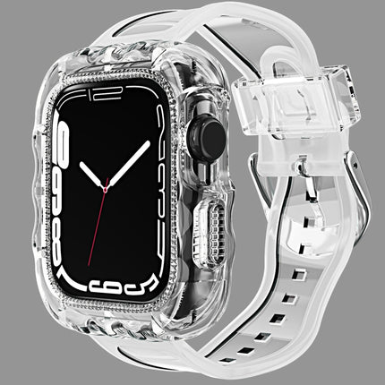 TPU Integrated Case Watch Band, For Apple Watch Series 9&8&7 41mm/SE2025&SE 2&6&SE&5&4 40mm, For Apple Watch Series 9&8&7 45mm/SE2025&SE 2&6&SE&5&4 44mm - DealBuddy