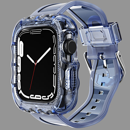 TPU Integrated Case Watch Band, For Apple Watch Series 9&8&7 41mm/SE2025&SE 2&6&SE&5&4 40mm, For Apple Watch Series 9&8&7 45mm/SE2025&SE 2&6&SE&5&4 44mm - DealBuddy