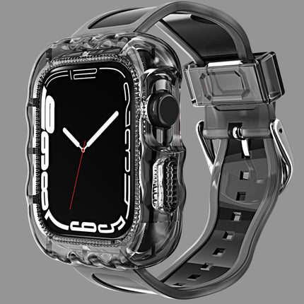 TPU Integrated Case Watch Band, For Apple Watch Series 9&8&7 41mm/SE2025&SE 2&6&SE&5&4 40mm, For Apple Watch Series 9&8&7 45mm/SE2025&SE 2&6&SE&5&4 44mm - DealBuddy