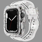 For Apple Watch Series 9&8&7 45mm/SE2025&SE 2&6&SE&5&4 44mm / Transparent Glitter