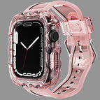 For Apple Watch Series 9&8&7 45mm/SE2025&SE 2&6&SE&5&4 44mm / Transparent Pink