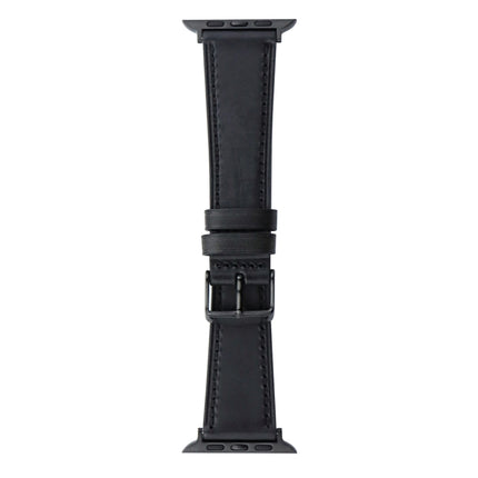 Crazy Horse Genuine Leather Watch Band, For Apple Watch Series 8&7 41mm / SE 2&6&SE&5&4 40mm, For Apple Watch Ultra 49mm / Series 8&7 45mm / SE 2&6&SE&5&4 44mm - DealBuddy