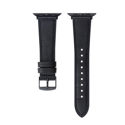 Crazy Horse Genuine Leather Watch Band, For Apple Watch Series 8&7 41mm / SE 2&6&SE&5&4 40mm, For Apple Watch Ultra 49mm / Series 8&7 45mm / SE 2&6&SE&5&4 44mm - DealBuddy