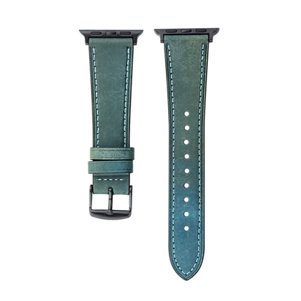 Crazy Horse Genuine Leather Watch Band, For Apple Watch Series 8&7 41mm / SE 2&6&SE&5&4 40mm, For Apple Watch Ultra 49mm / Series 8&7 45mm / SE 2&6&SE&5&4 44mm - DealBuddy