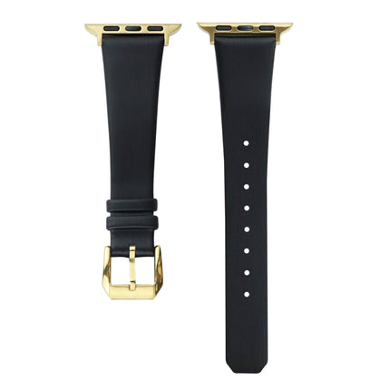 Silk Leather Watch Band, For Apple Watch Series 8&7 41mm / SE 2&6&SE&5&4 40mm, For Apple Watch Ultra 49mm / Series 8&7 45mm / SE 2&6&SE&5&4 44mm - DealBuddy