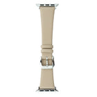 Silk Leather Watch Band, For Apple Watch Series 8&7 41mm / SE 2&6&SE&5&4 40mm, For Apple Watch Ultra 49mm / Series 8&7 45mm / SE 2&6&SE&5&4 44mm - DealBuddy