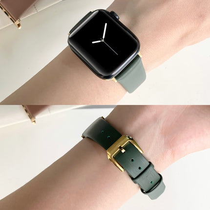Silk Leather Watch Band, For Apple Watch Series 8&7 41mm / SE 2&6&SE&5&4 40mm, For Apple Watch Ultra 49mm / Series 8&7 45mm / SE 2&6&SE&5&4 44mm - DealBuddy