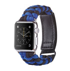 Paracord Plain Weave Hook And Loop Fastener Nylon Watch Band, For Apple Watch Series 8&7 41mm / SE 2&6&SE&5&4 40mm, For Apple Watch Ultra 49mm / Series 8&7 45mm / SE 2&6&SE&5&4 44mm - DealBuddy