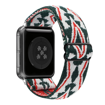 Ethnic Style Buckle Elastic Watch Band, For Apple Watch Series 7 41mm / 6 & SE & 5 & 4 40mm, For Apple Watch Ultra 49mm / Series 8&7 45mm / SE 2&6&SE&5&4 44mm - DealBuddy