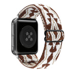 For Apple Watch Ultra 49mm / Series 8&7 45mm / SE 2&6&SE&5&4 44mm / Brown-white Triangle