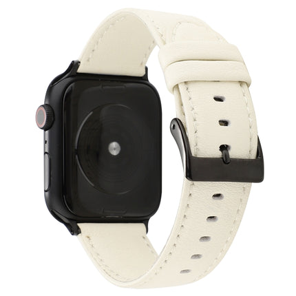 Cowhide Texture Leather Watchband, For Apple Watch Series 8&7 41mm / SE 2&6&SE&5&4 40mm / 3&2&1 38mm, For Apple Watch Series 7 45mm / 6 & SE & 5 & 4 44mm / 3 & 2 & 1 42mm, For Apple Watch Series 7 41mm / 6 & SE & 5 & 4 40mm / 3 & 2 & 1 38mm            ... - DealBuddy