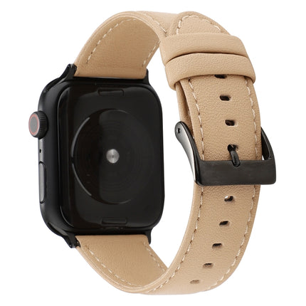 Cowhide Texture Leather Watchband, For Apple Watch Series 8&7 41mm / SE 2&6&SE&5&4 40mm / 3&2&1 38mm, For Apple Watch Series 7 45mm / 6 & SE & 5 & 4 44mm / 3 & 2 & 1 42mm, For Apple Watch Series 7 41mm / 6 & SE & 5 & 4 40mm / 3 & 2 & 1 38mm            ... - DealBuddy