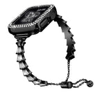 Full Diamond Crown Metal Watch Band, For Apple Watch Series 8&7 45mm / SE 2&6&SE&5&4 44mm, For Apple Watch Series 8&7 41mm / SE 2&6&SE&5&4 40mm - DealBuddy